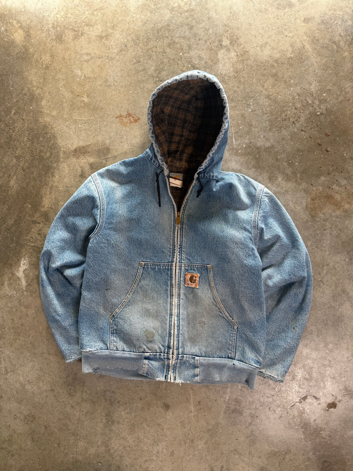 (M) Vintage Carhartt Denim Blanket-Lined Jacket