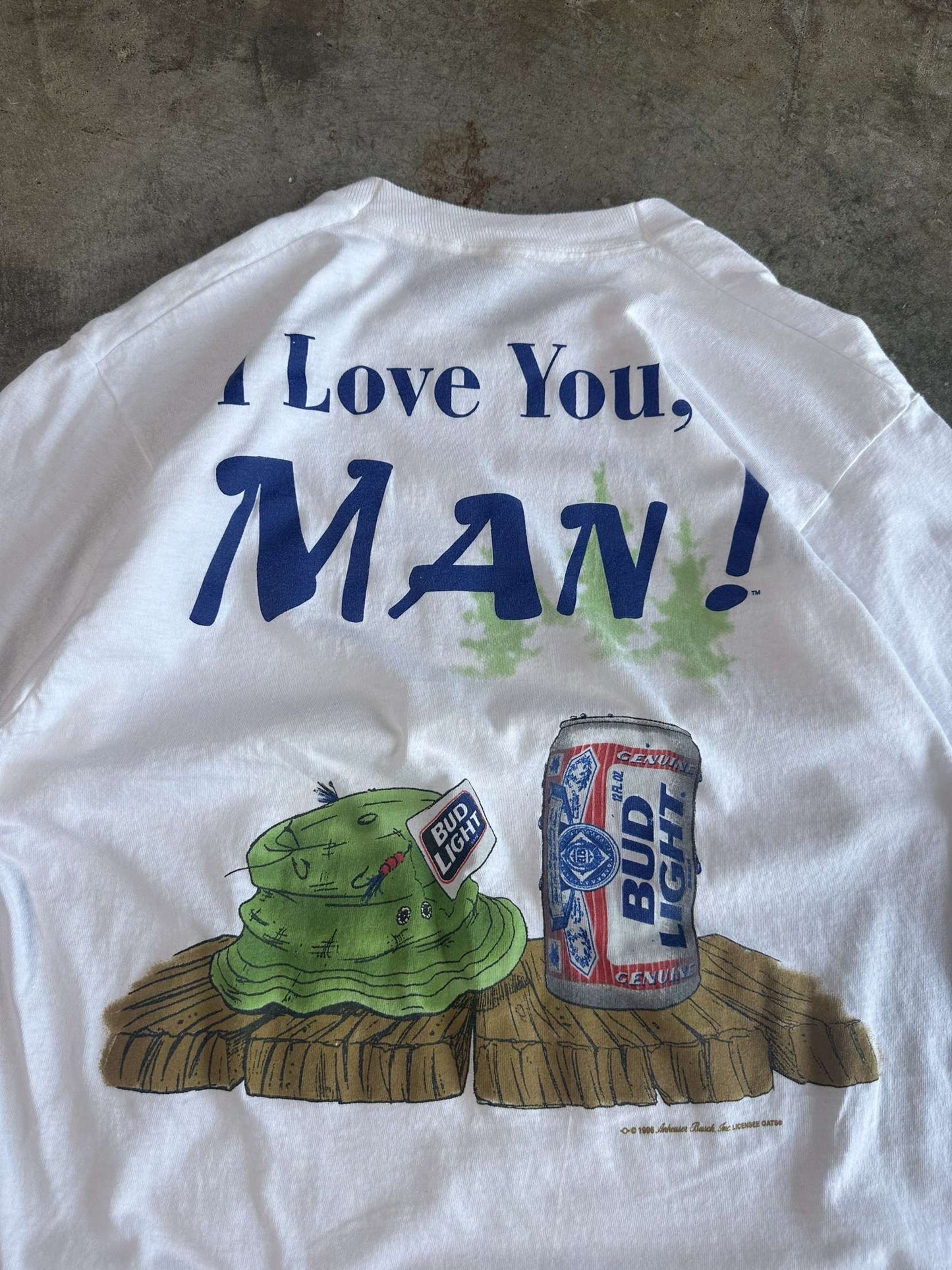 (XL) Vintage Bud Light 'I Love You Man' Tee