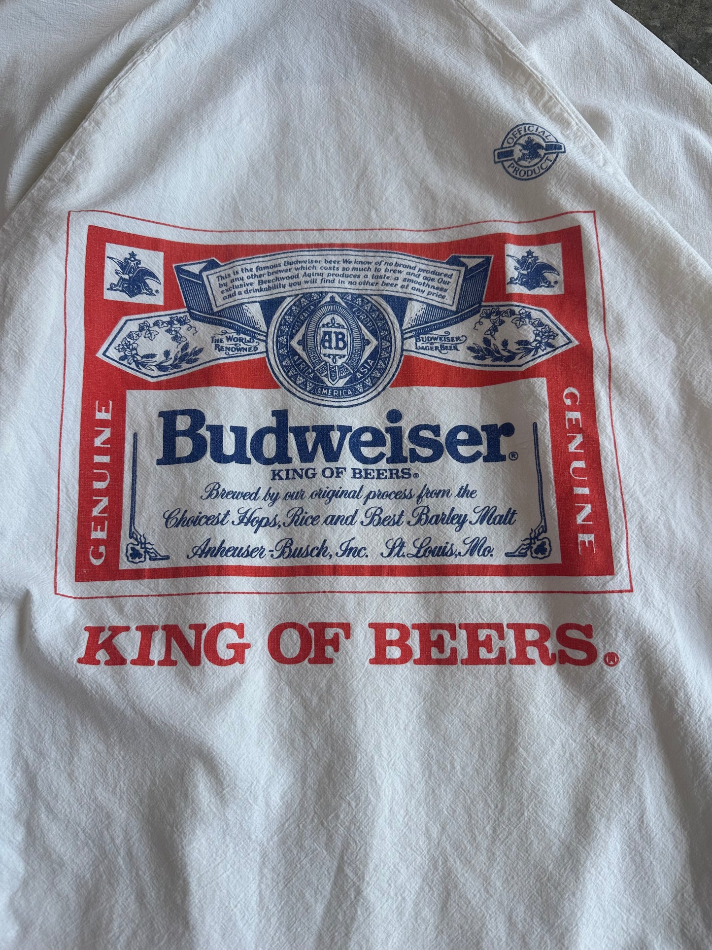 (XL) Vintage Budweiser Pullover Hoodie