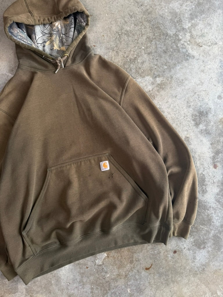 (L) 00s Carhartt Camo-Interior Hoodie