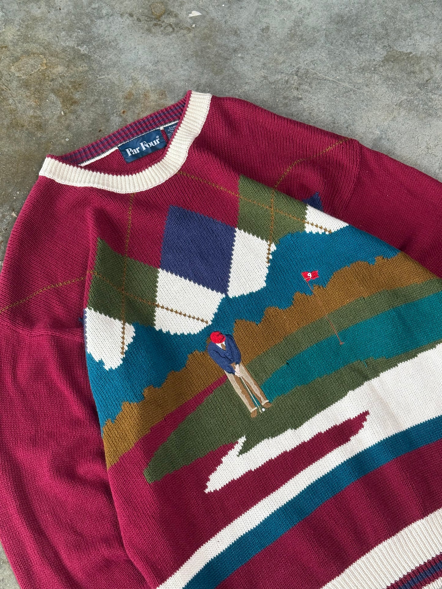 (XL) Vintage Golf Sweater