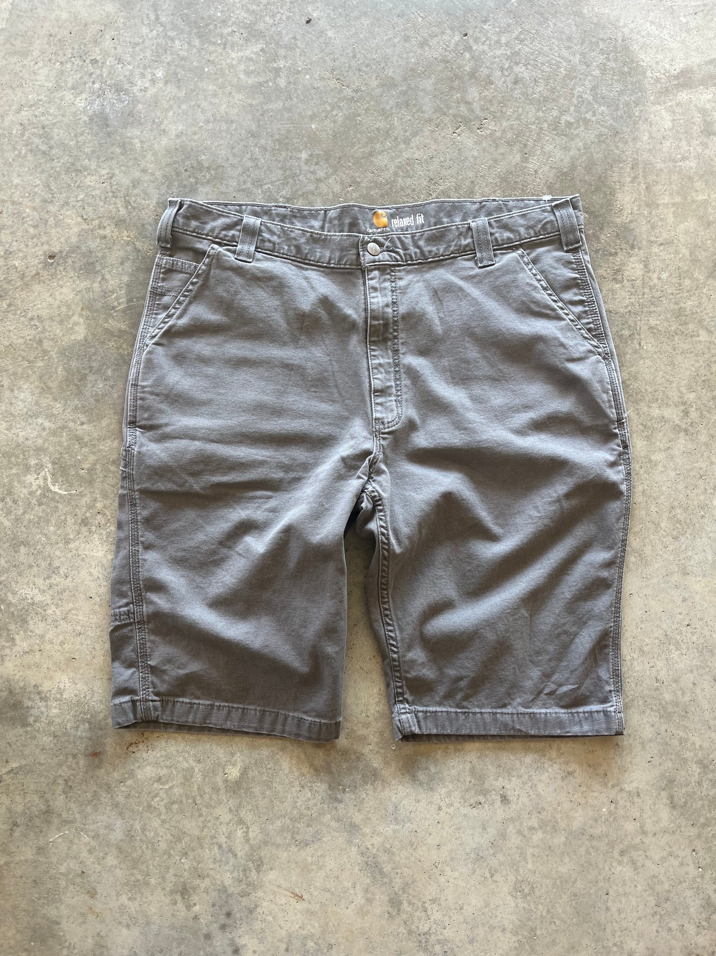 (40) Grey Carhartt Relaxed Fit Shorts