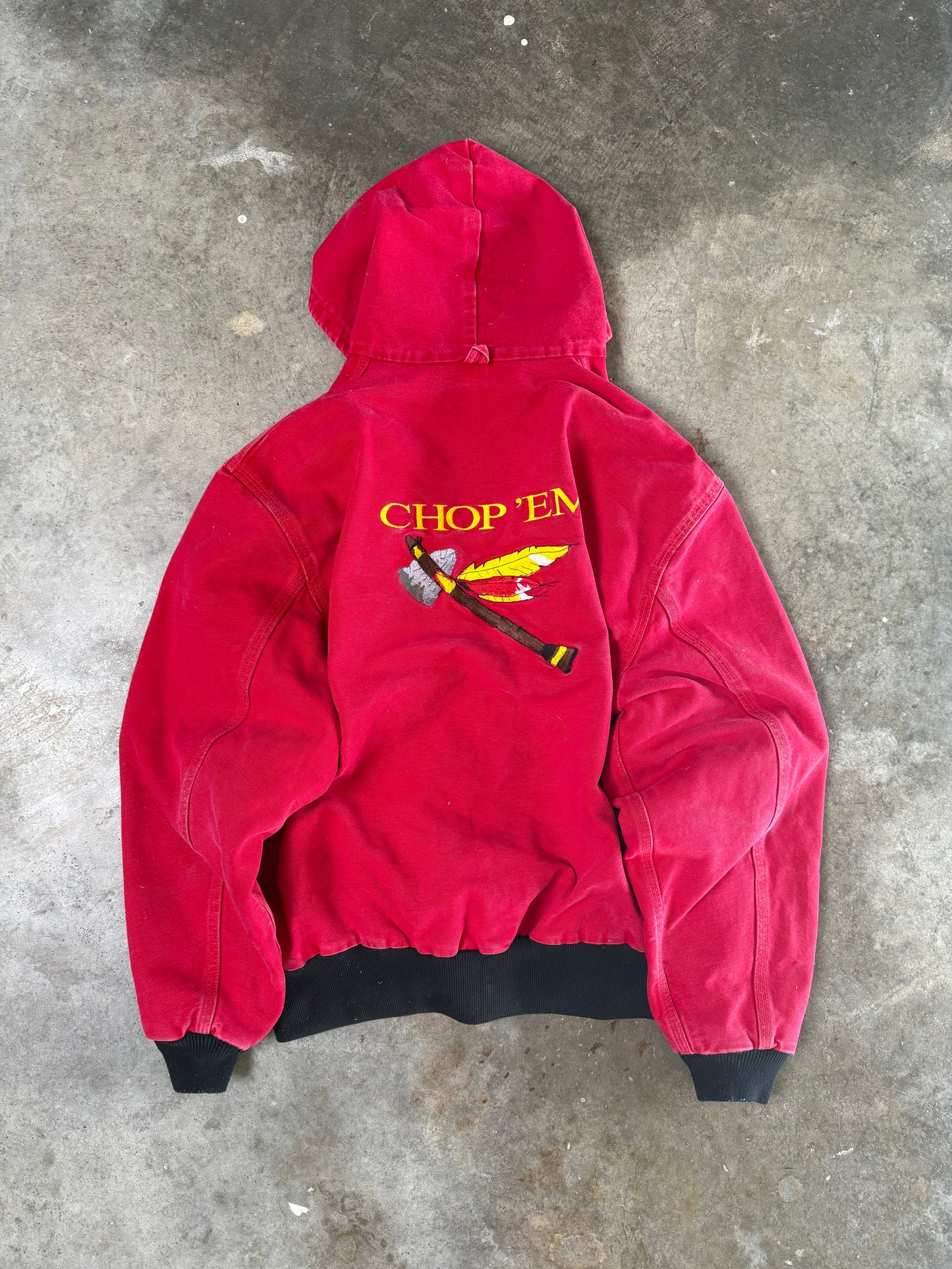 (L) Vintage Chiefs Carhartt Hooded-Jacket