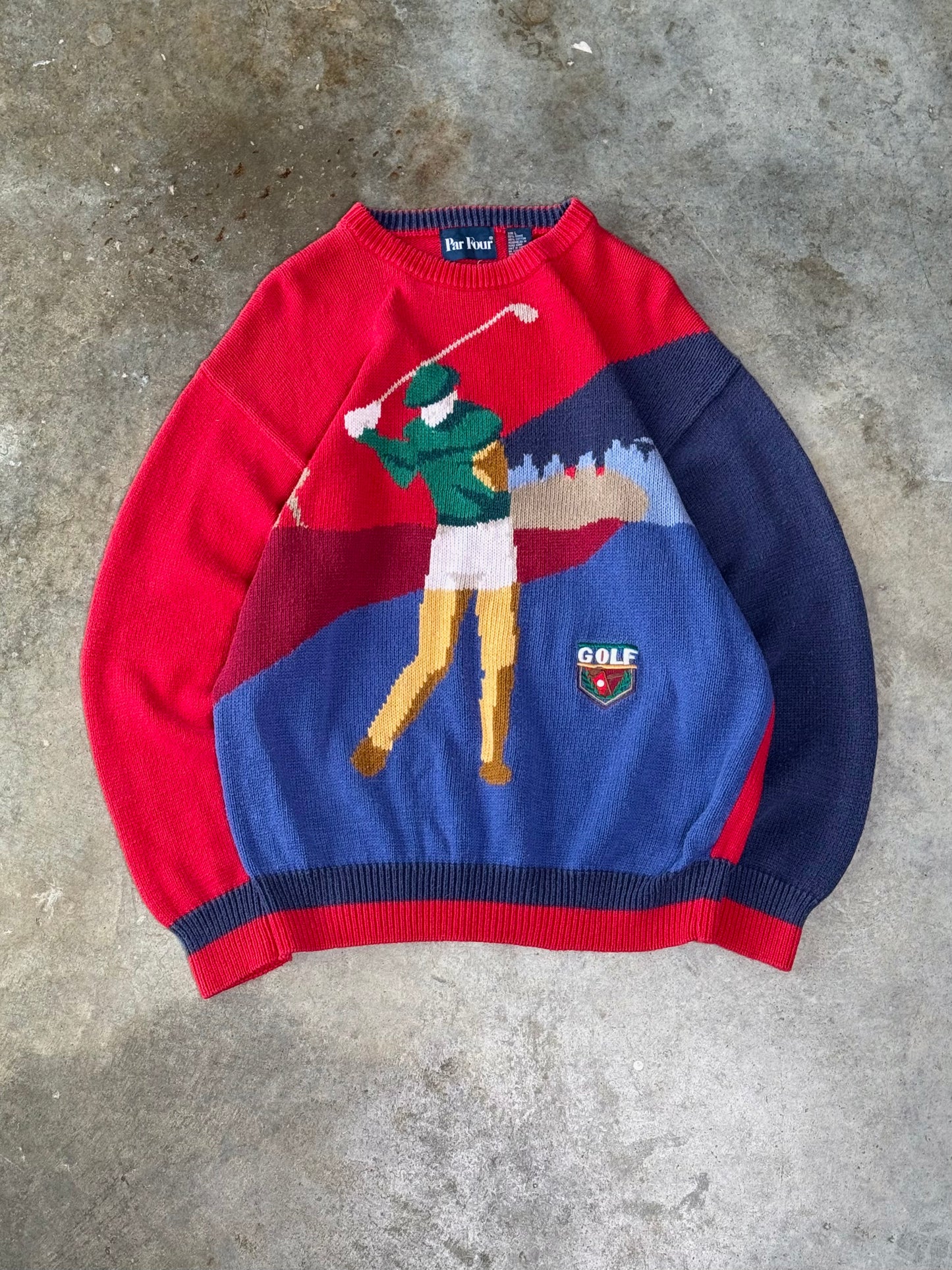 (L) Vintage Golf Sweater