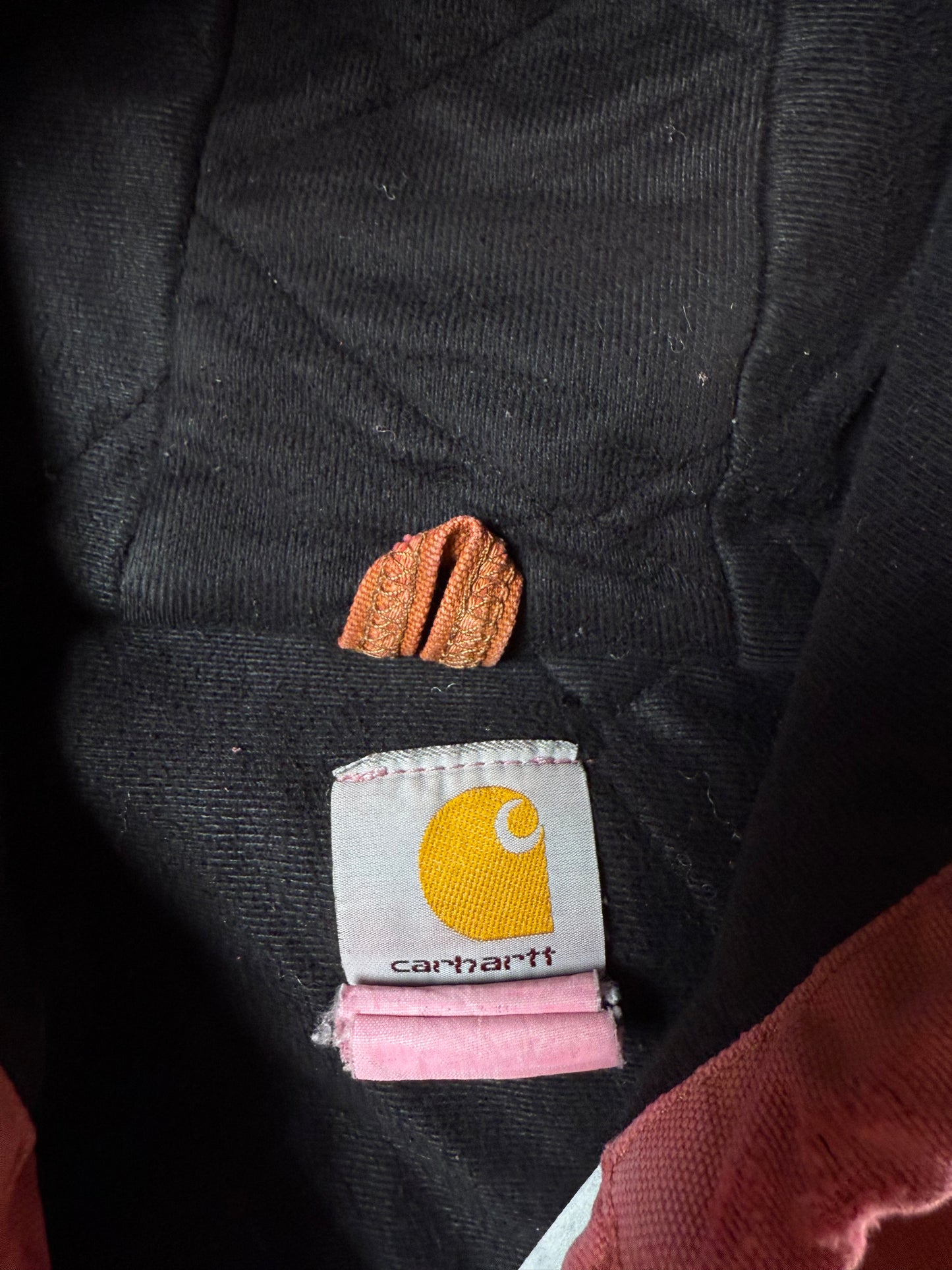 (XL) Vintage Pink Carhartt Hooded Jacket