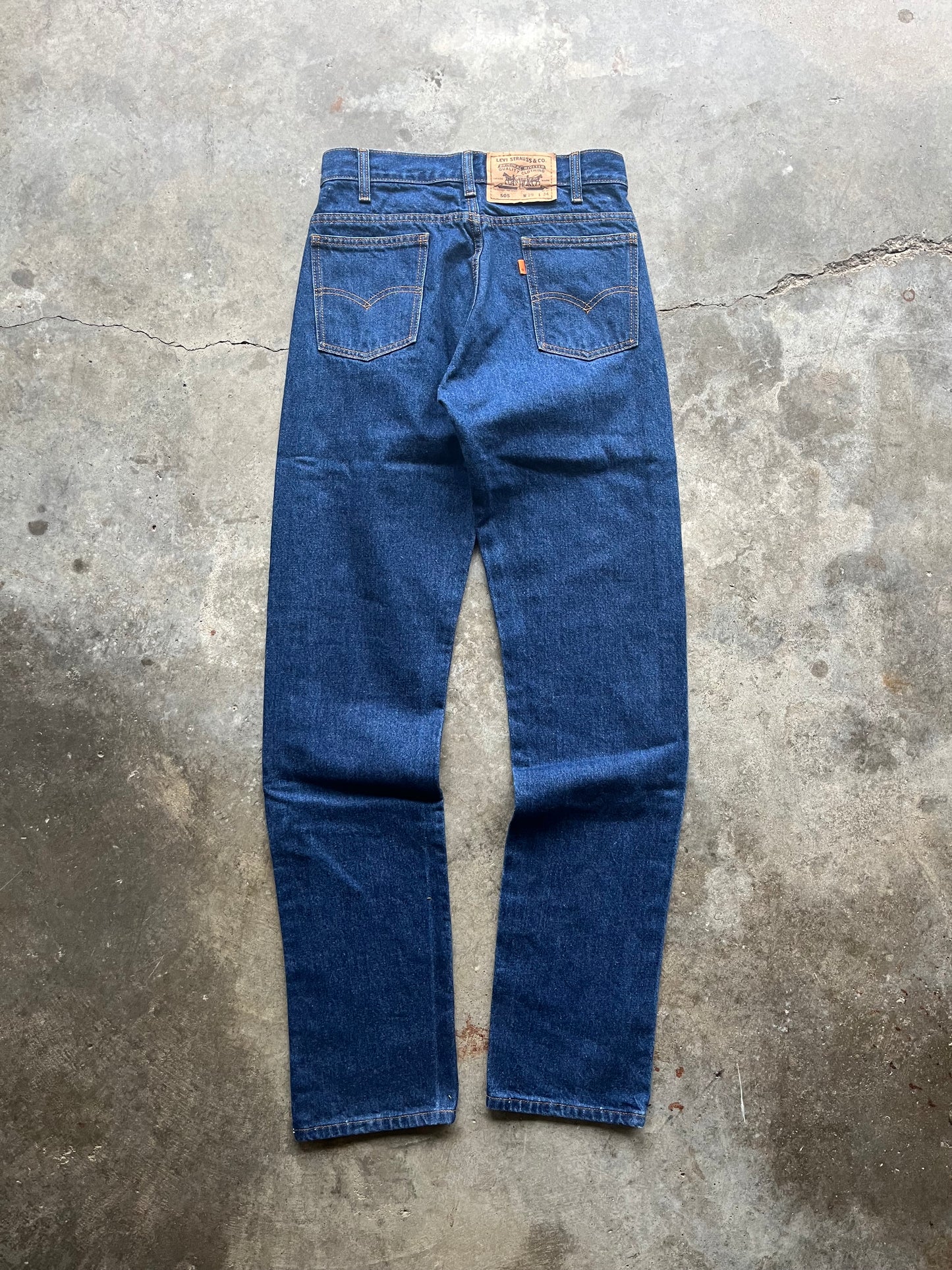 (29 x 34) Levi Denim Orange Tab Jeans