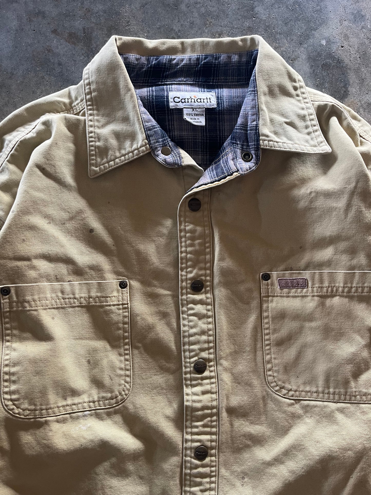 (XL) Vintage Carhartt Heavy Button-Up