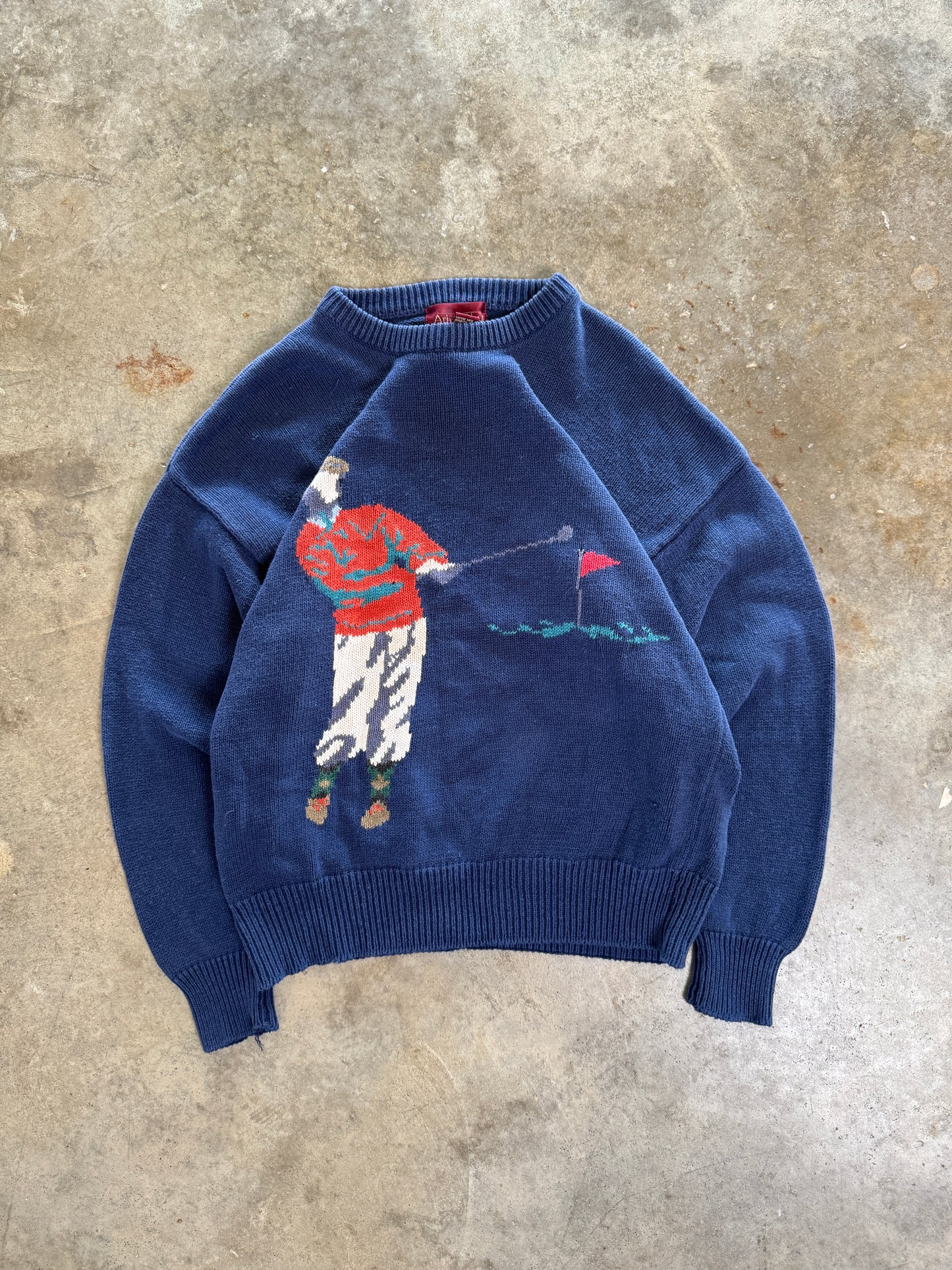 (L) Vintage Golf Sweater