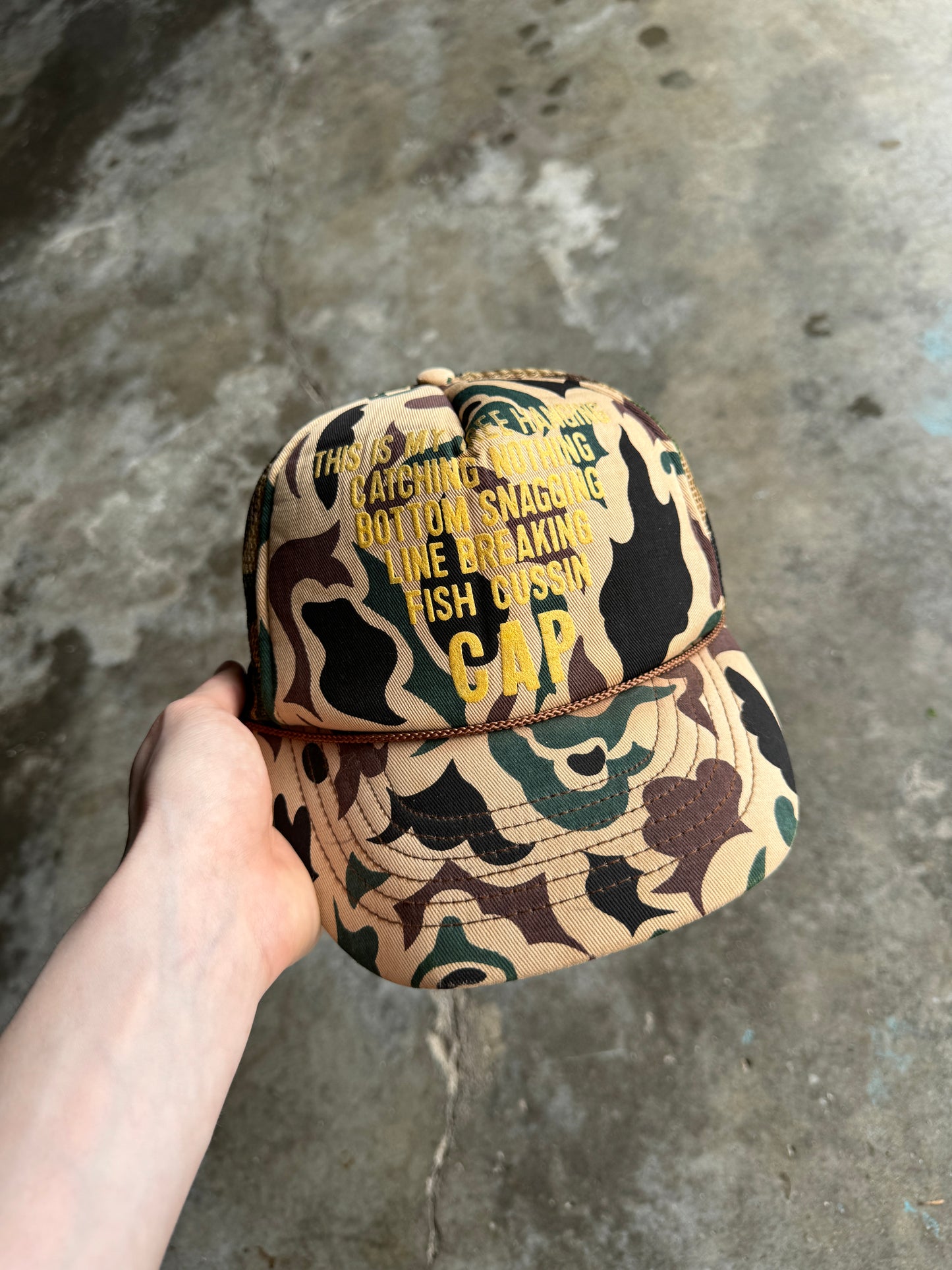 (OS) Vintage Camo Hat