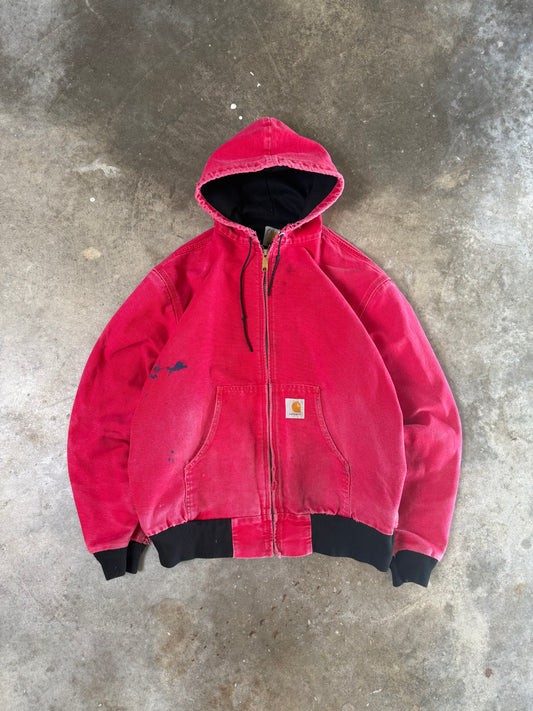 (L) Vintage Carhartt Hooded Jacket