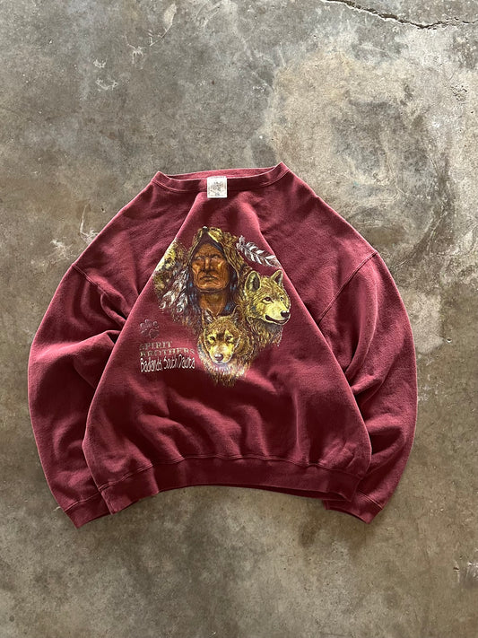 (XL) Vintage Native American Sweatshirt