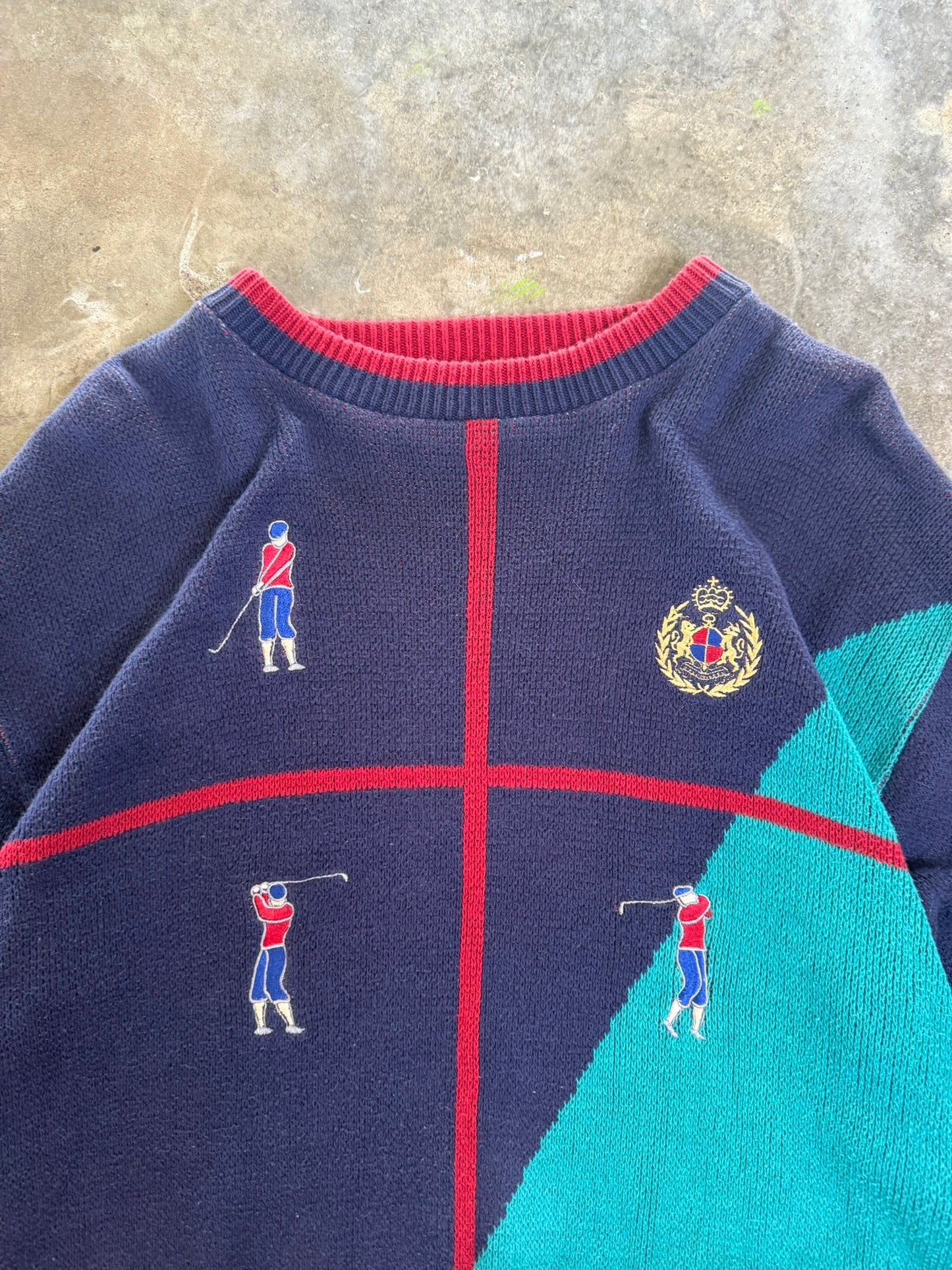 (L) Vintage Golf Sweater