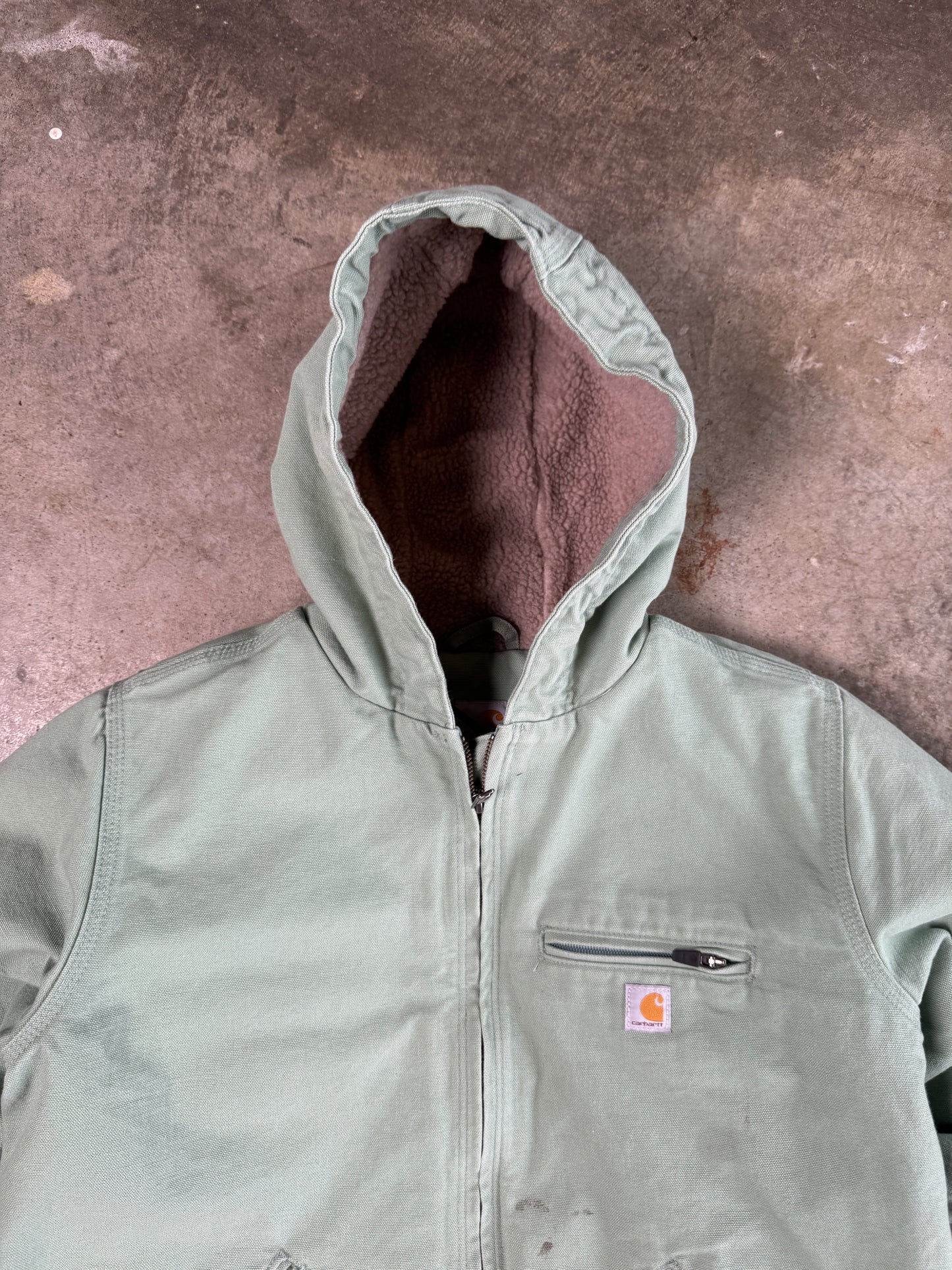 (L) 00s Carhartt Sherpa-Lined Hooded Jacket