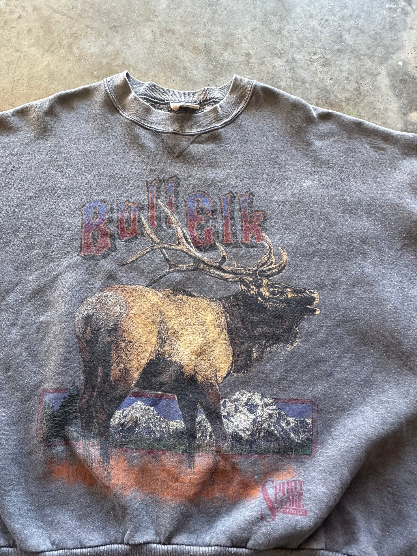 (XL) Vintage Elk Sweatshirt