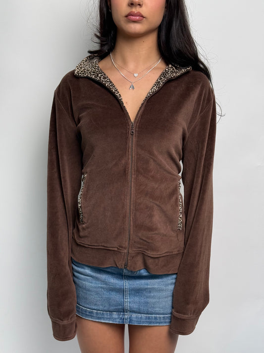 (L) 00s Velour Zip-Up