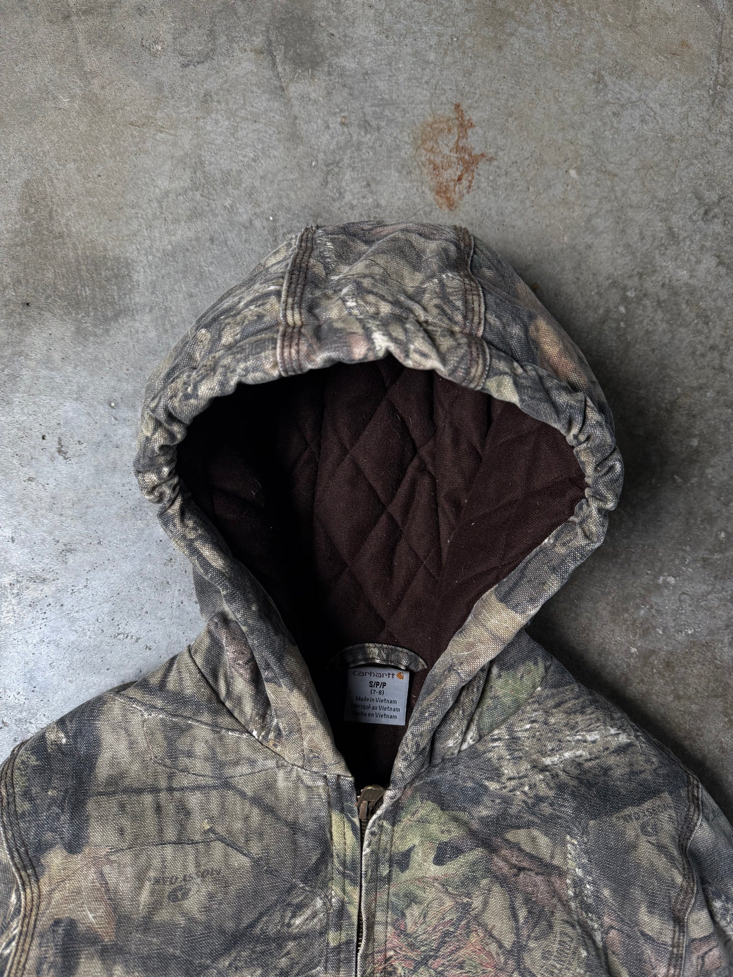 (KIDS S) 00s Camo Carhartt Hooded Jacket