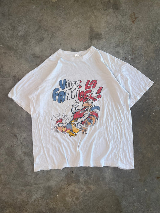 (XL) Vintage 'Vive La France!' Tee