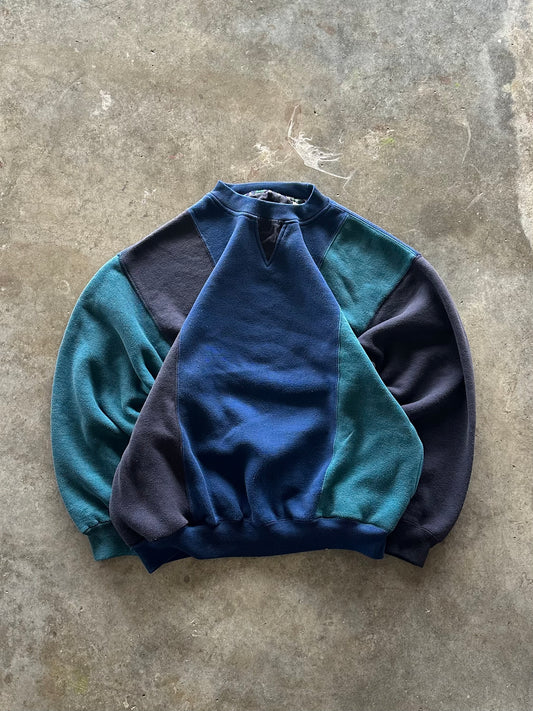 (L) Vintage Multi-Color Sweatshirt