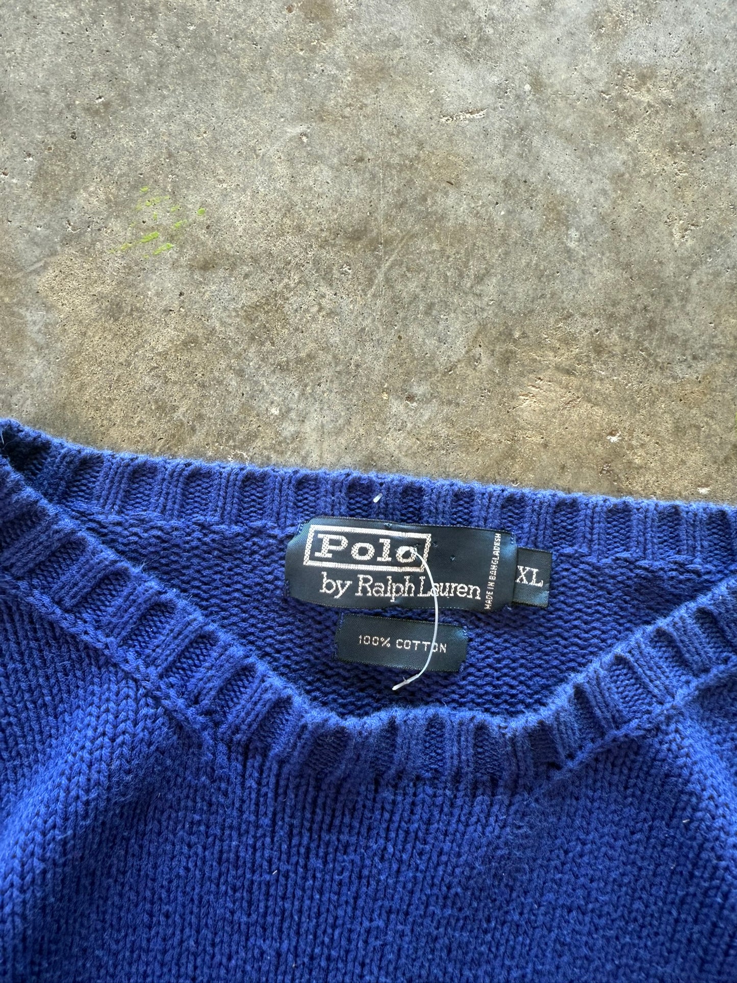 (XL) Vintage Polo Sweater