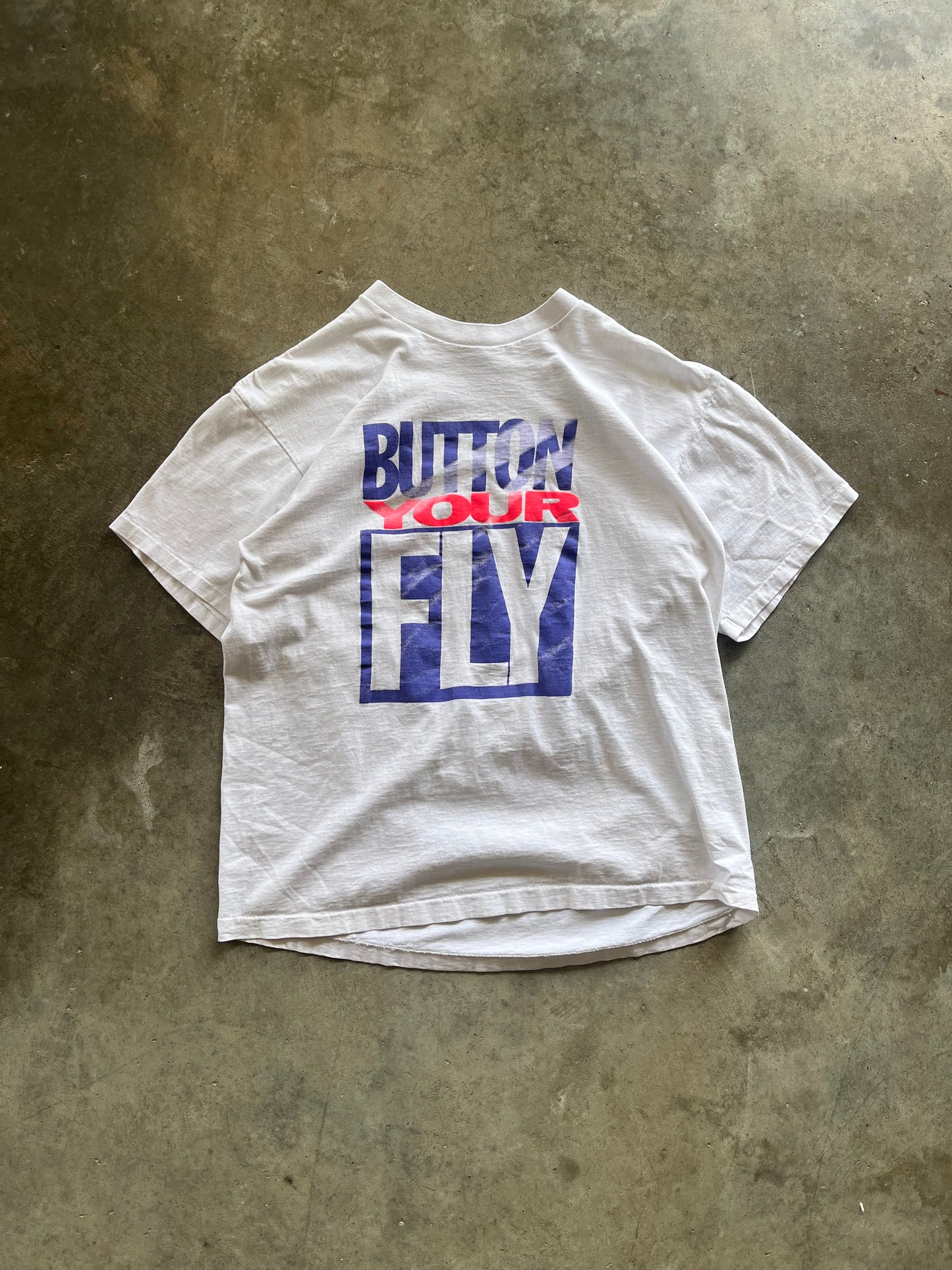 (L) Vintage Levis 'Button Your Fly' Tee