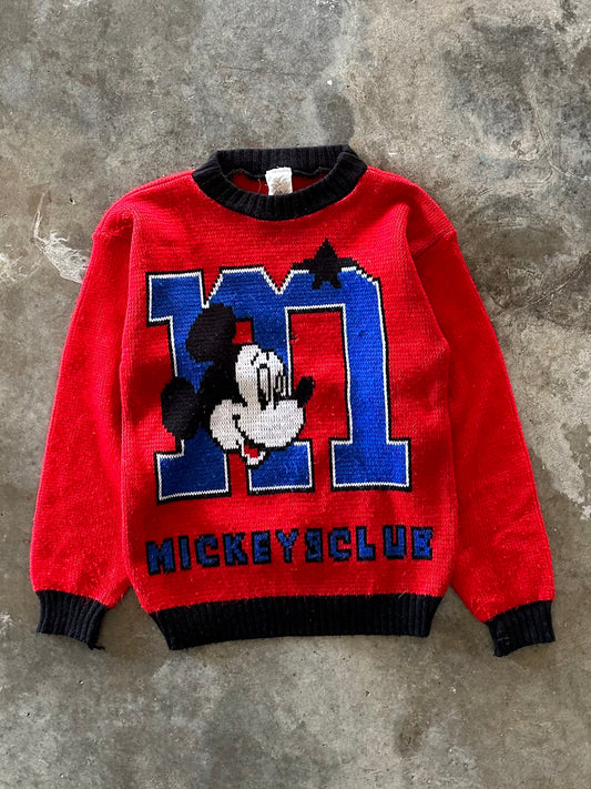 (XS) Vintage Mickey Mouse Knit Sweater