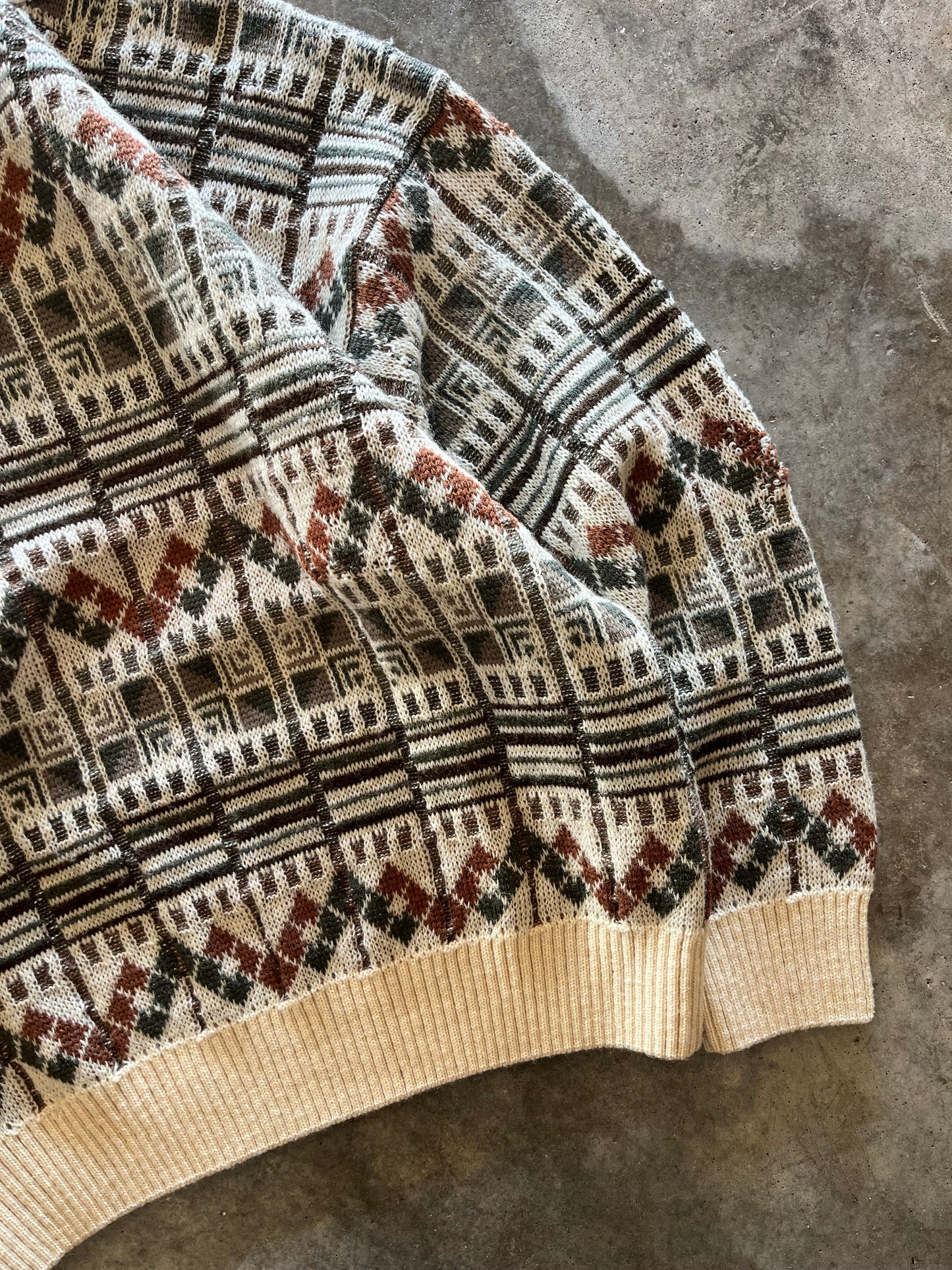 (L) Vintage Pendleton Knit Sweater