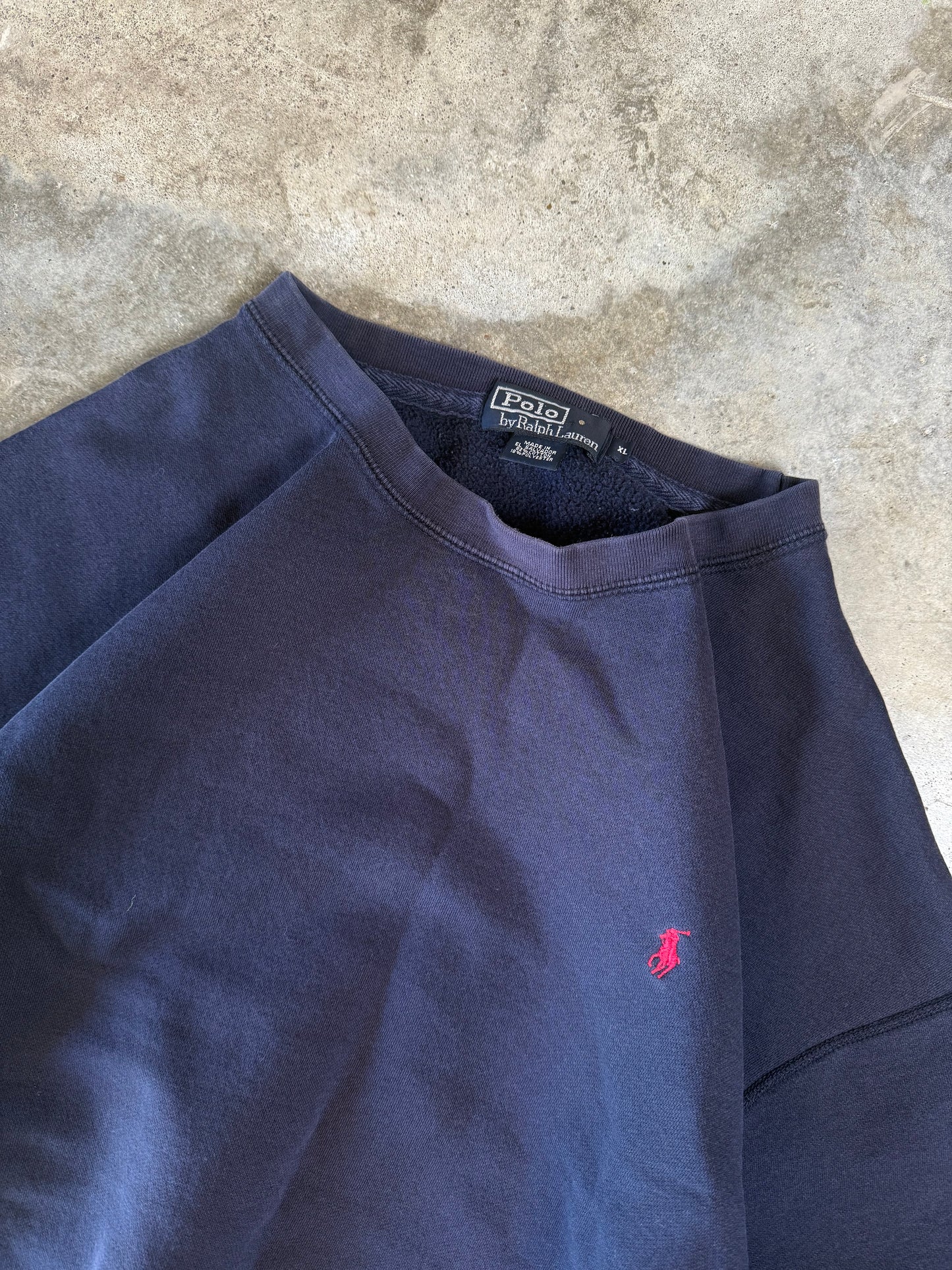 (XL) Vintage Polo Sweatshirt