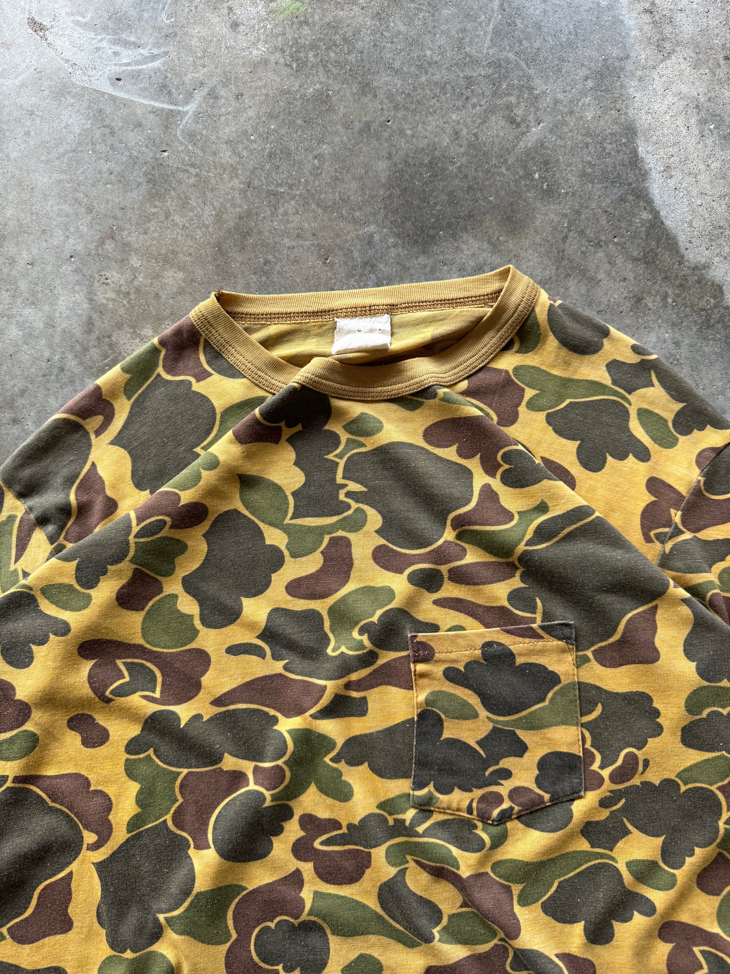 (M) Vintage Camo Pocket Tee