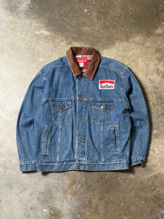 (L) Vintage Marlboro Denim Jacket