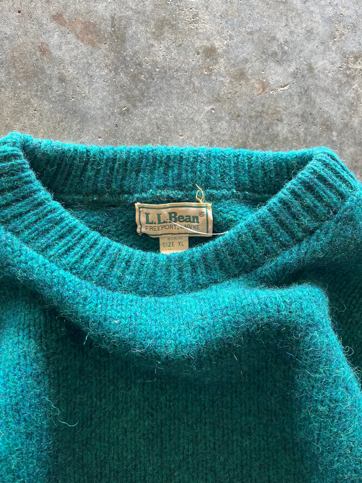 (XL) Vintage L.L. Bean Sweater Turquoise