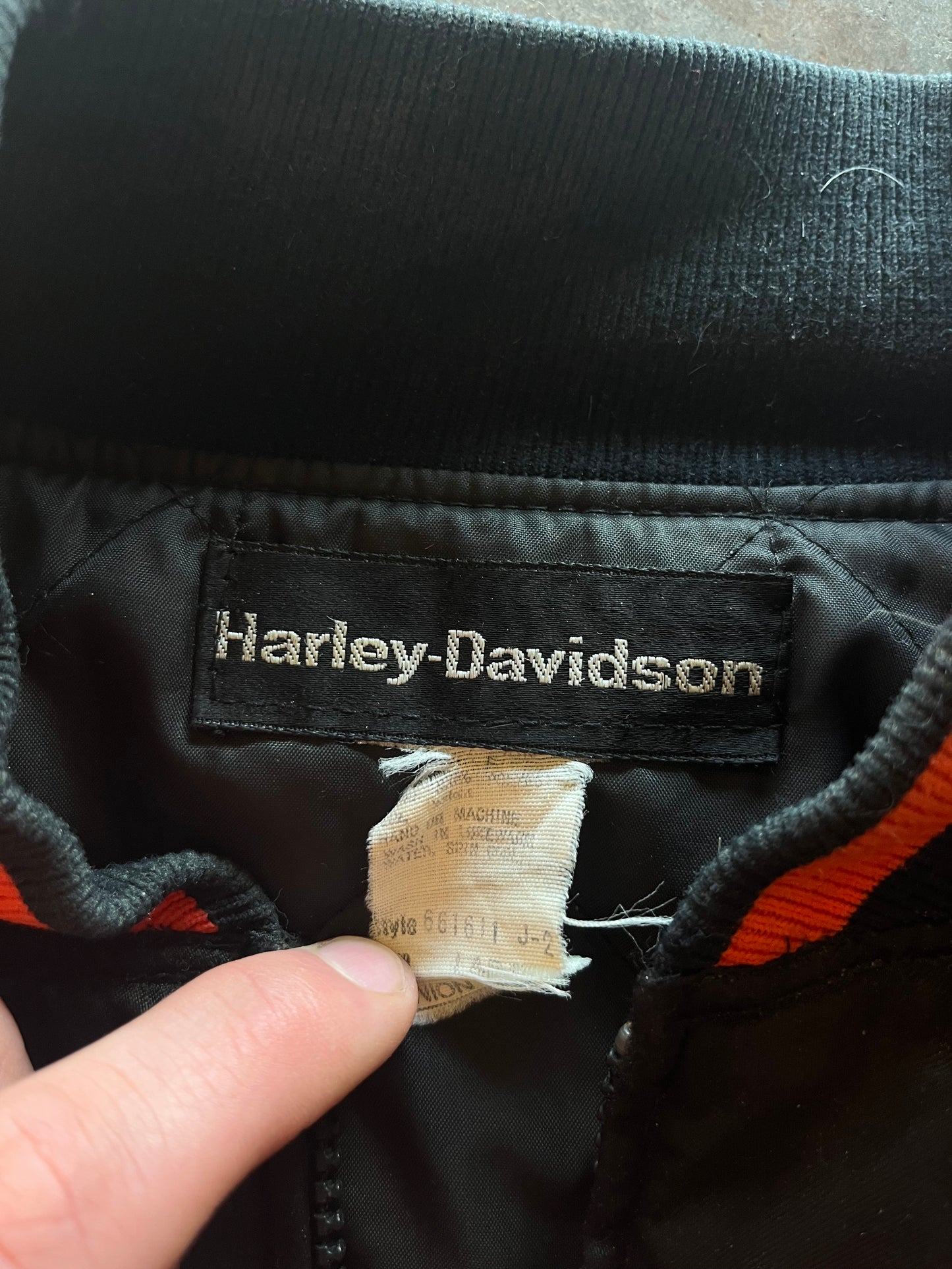 (L) Vintage Harley Davidson Nylon Jacket