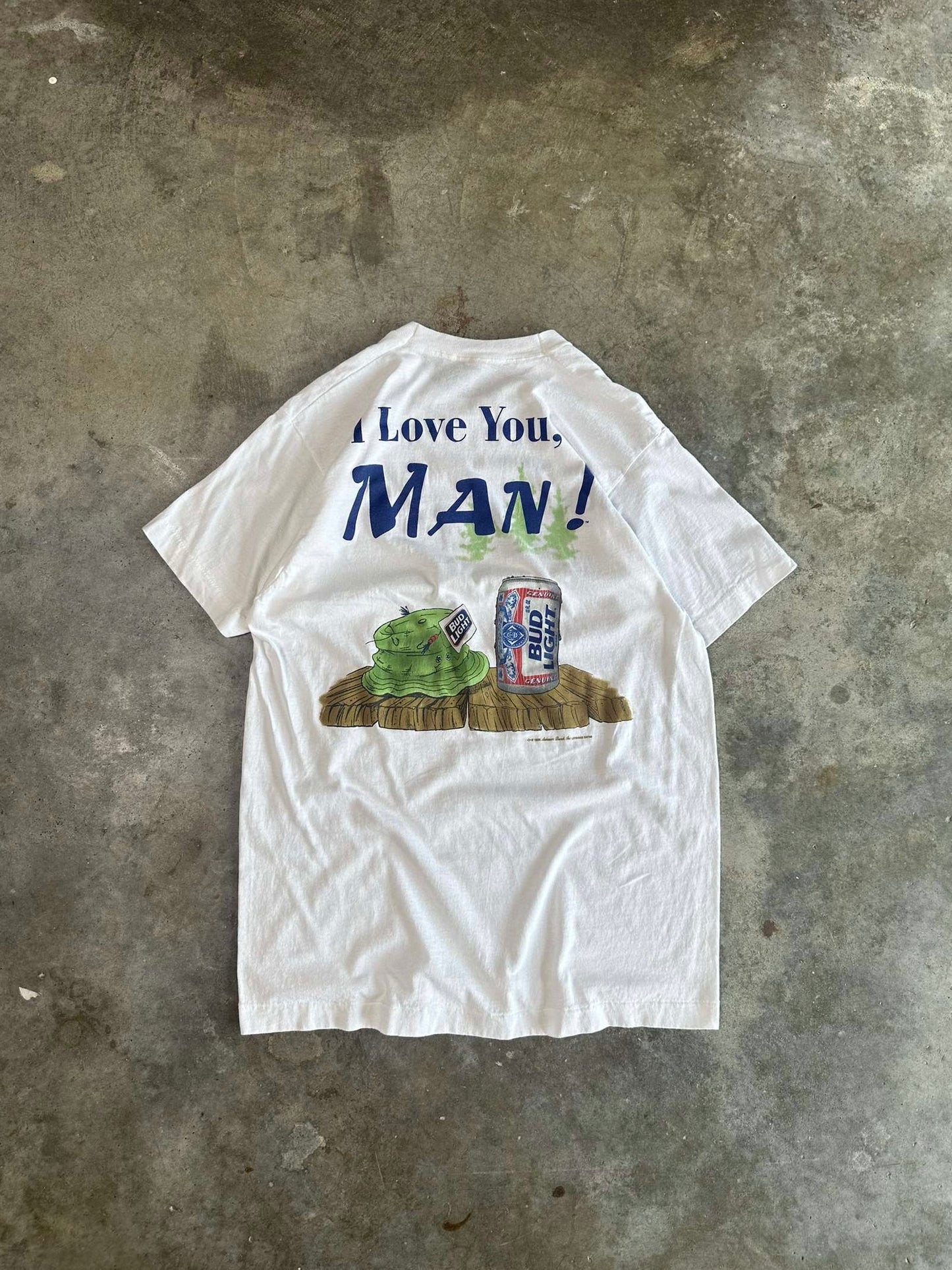 (XL) Vintage Bud Light 'I Love You Man' Tee