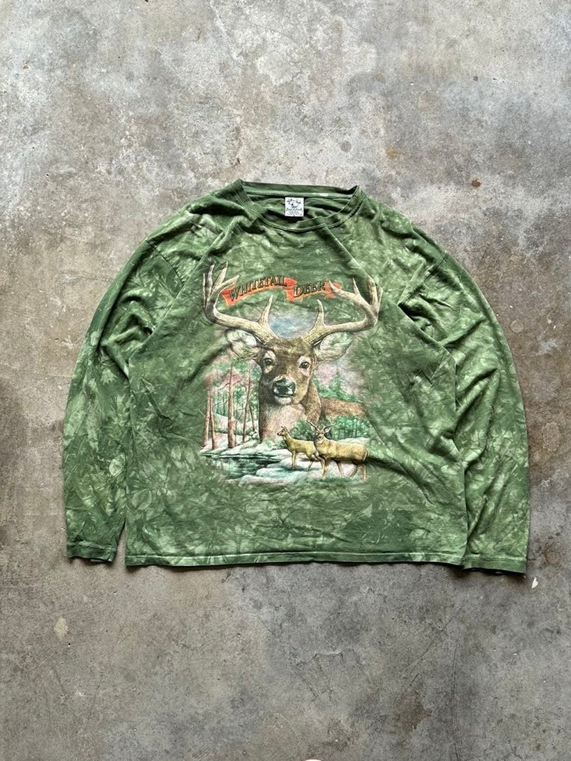 (XL) Vintage Whitetail Deer Longsleeve