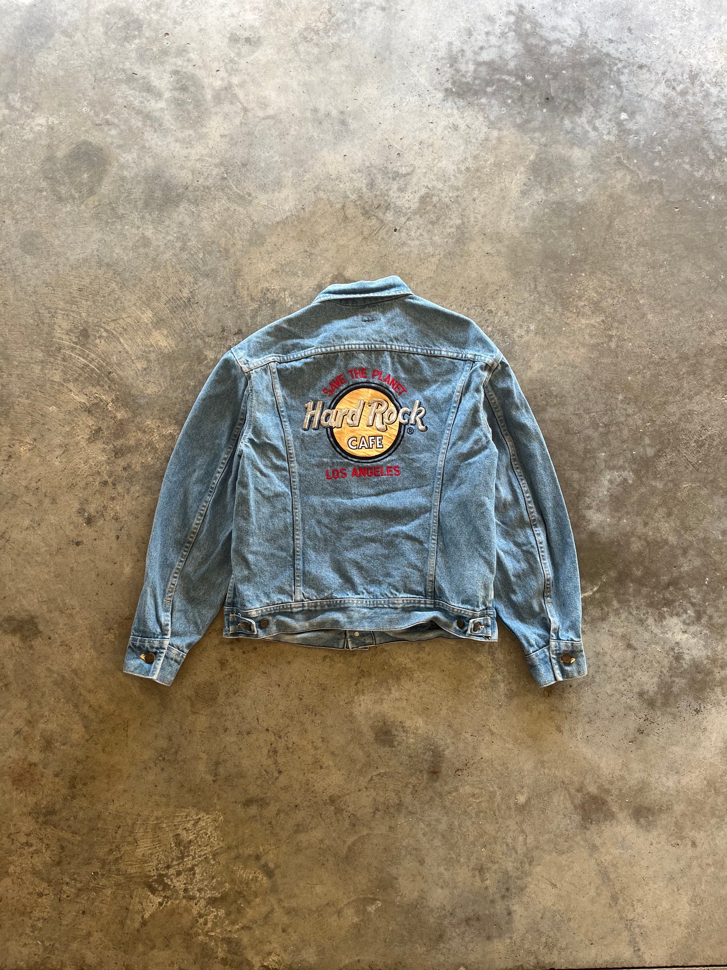 (M/L) Vintage Hard Rock Cafe Denim Jacket