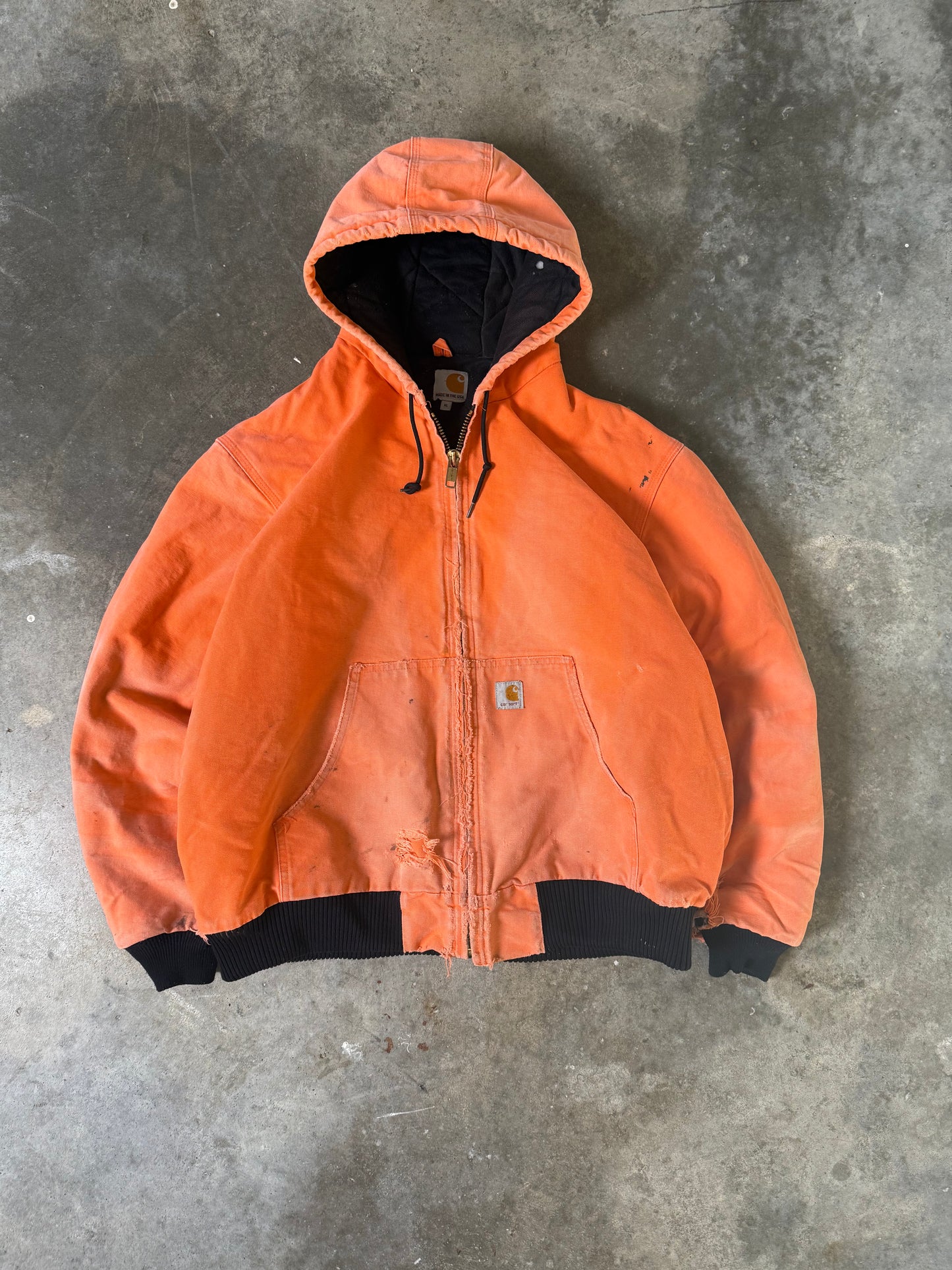 (XL) Vintage Carhartt Hooded Jacket