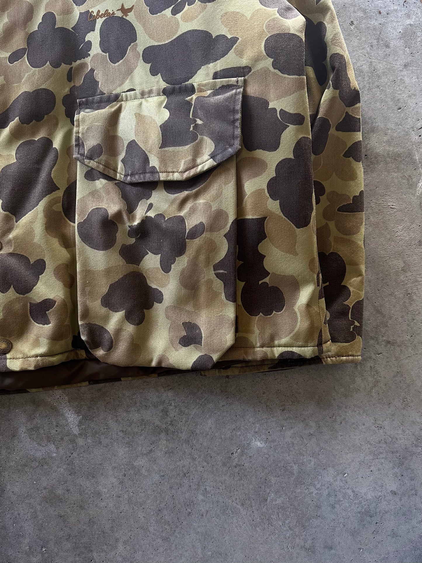 (XL) 90's Cabela's Duck Camo Canvas Jacket