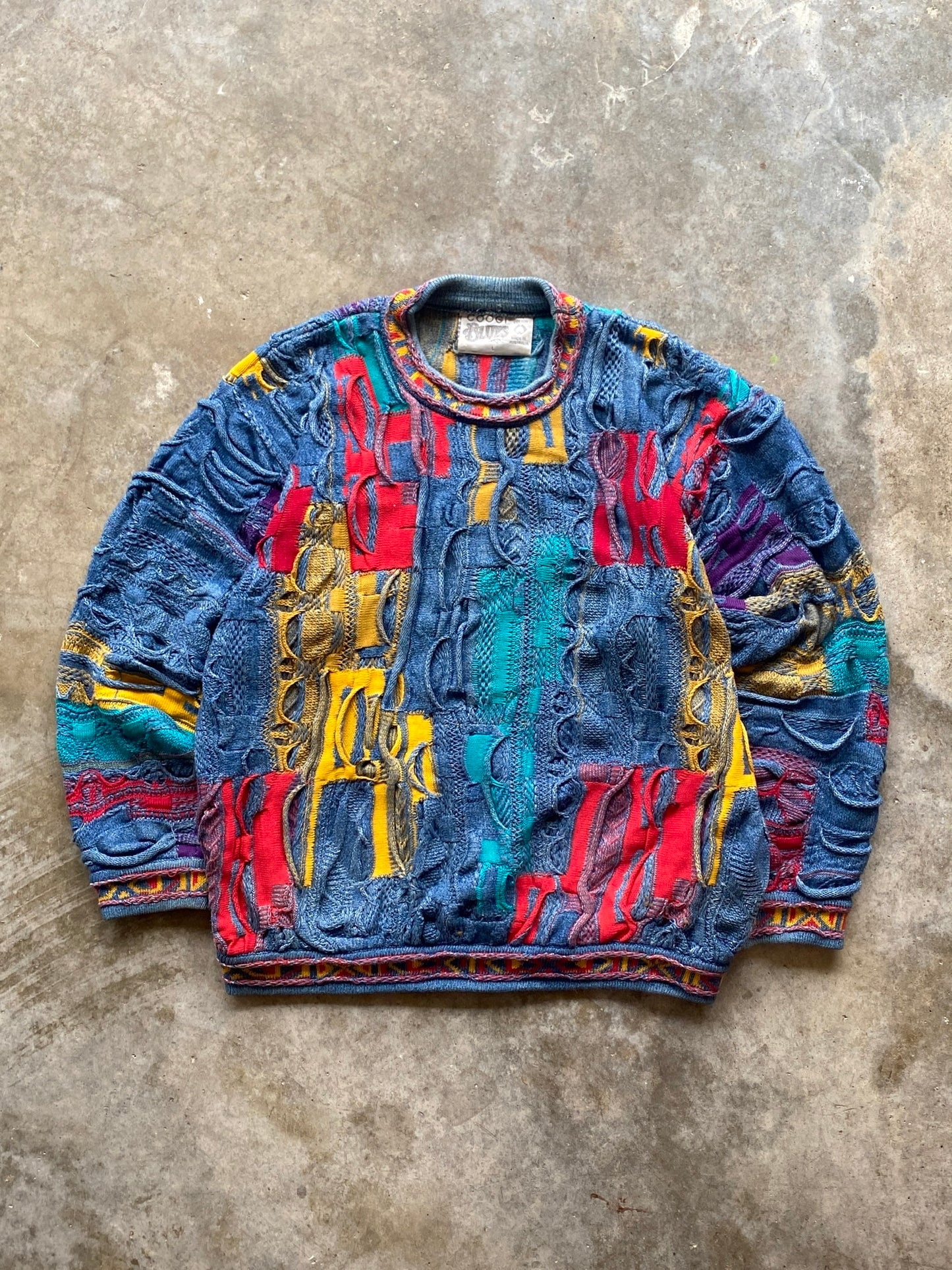 (L) Vintage Coogi Blues Sweater