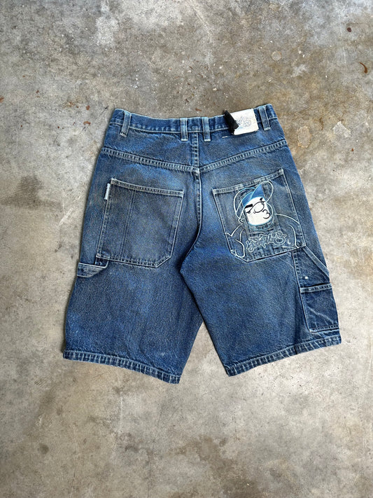 (34) South Pole Embroidered Jorts