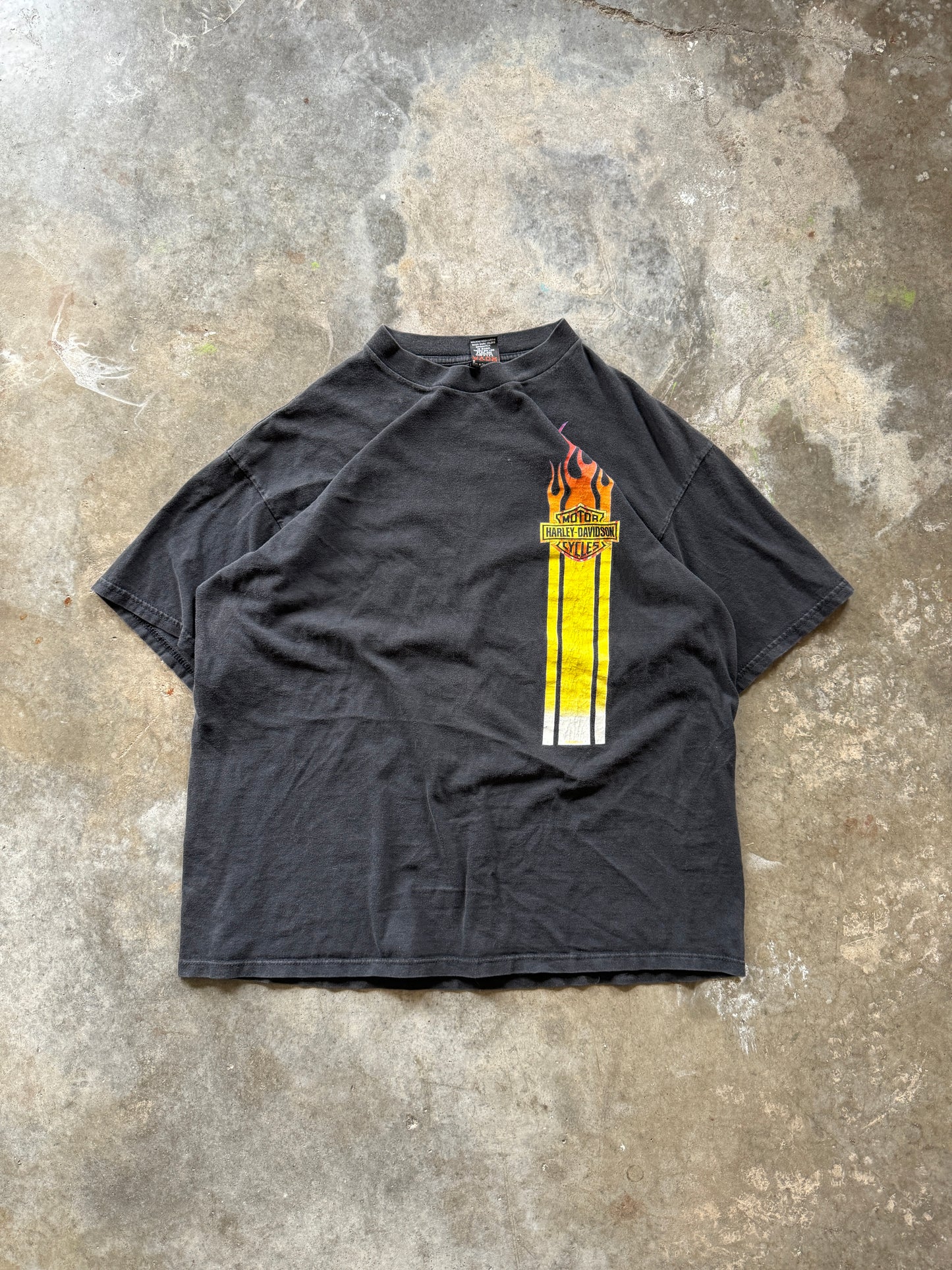 (XXL) Vintage Harley Flame Tee