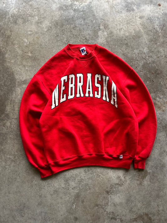 (XL) Vintage Russell Nebraska Sweatshirt