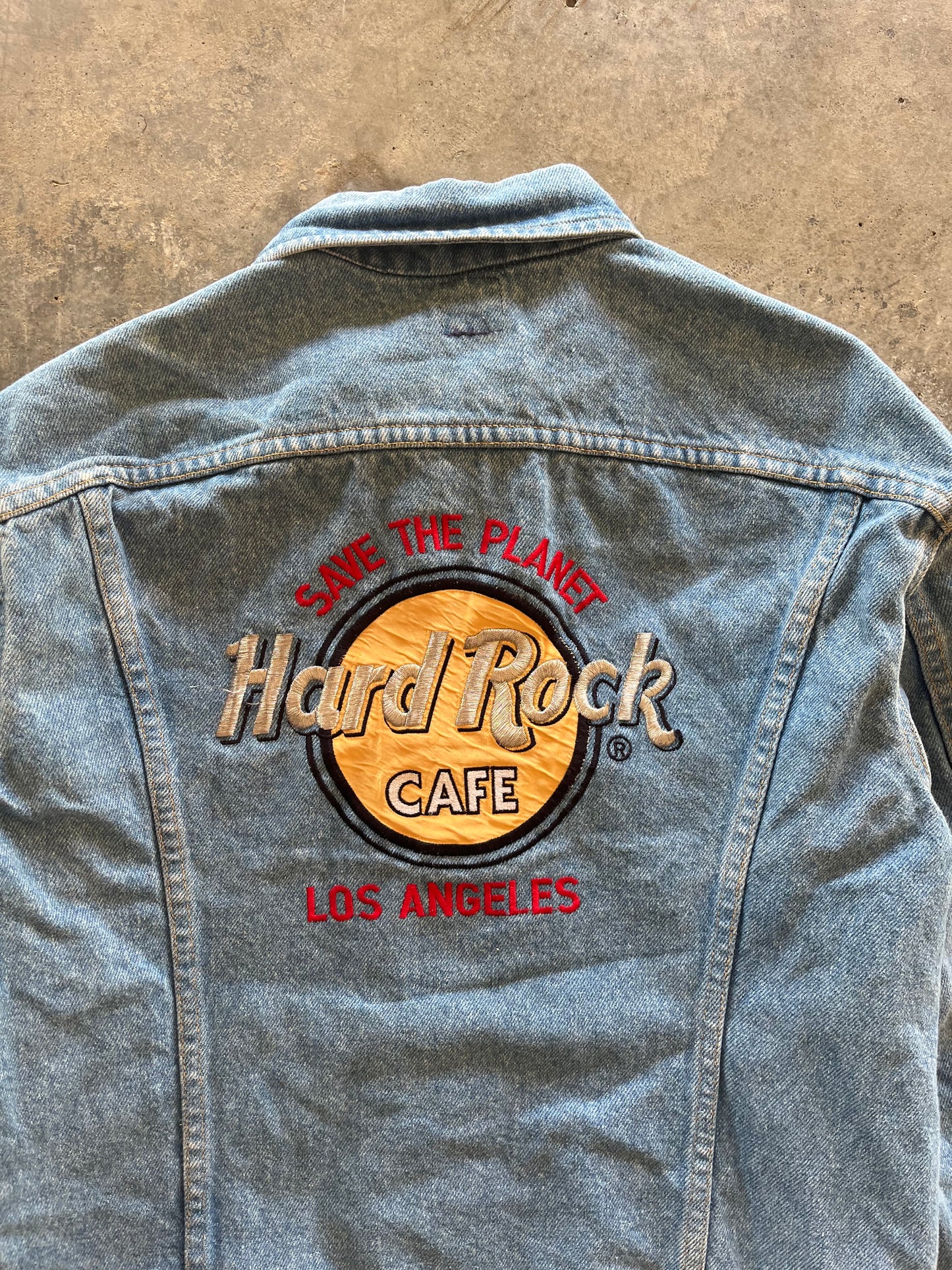 (M/L) Vintage Hard Rock Cafe Denim Jacket