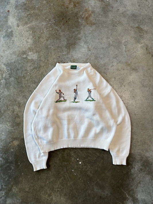 (XL) Vintage Baseball Sweater