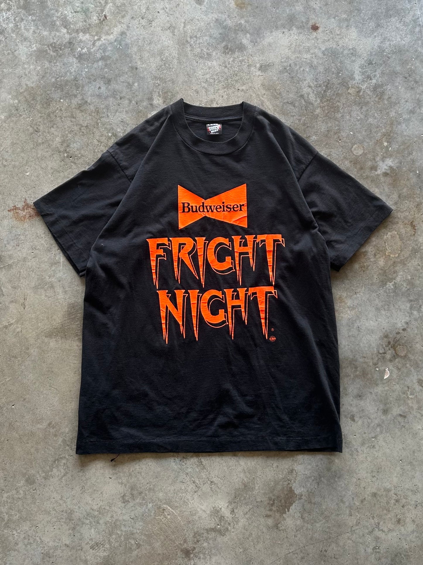 (XL) Vintage Budweiser 'Fright Night' Tee