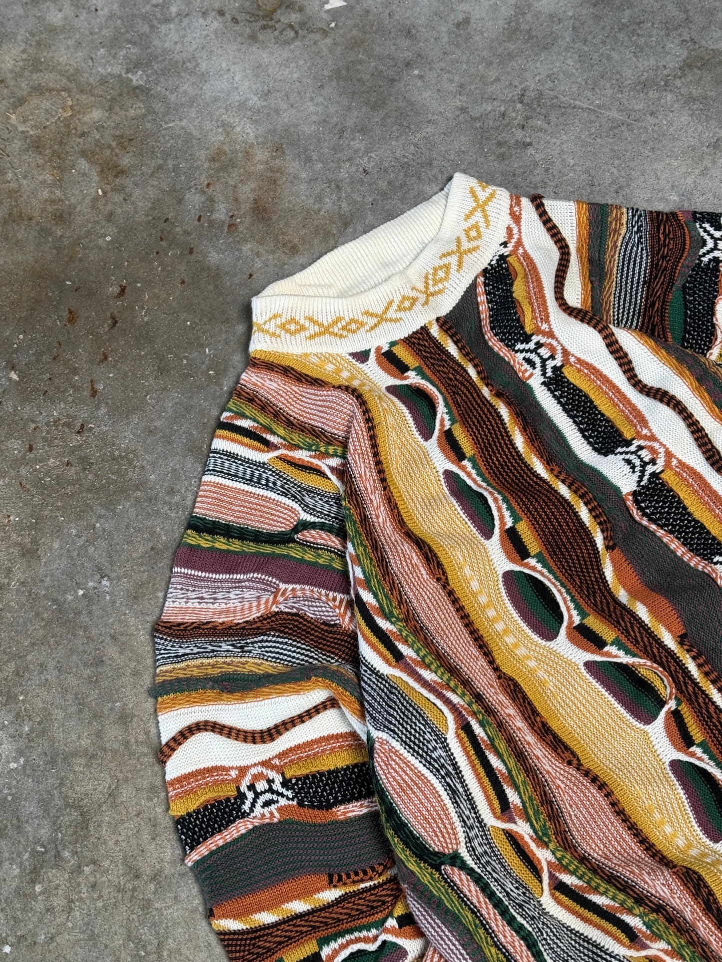 (L) Vintage Coogi-Like Sweater