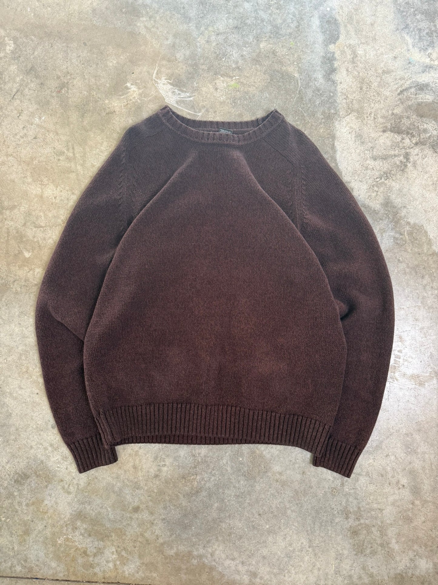 (L) 00s Brown Knit Sweater