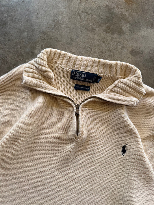 (XL) 00s Polo Quarter-Zip
