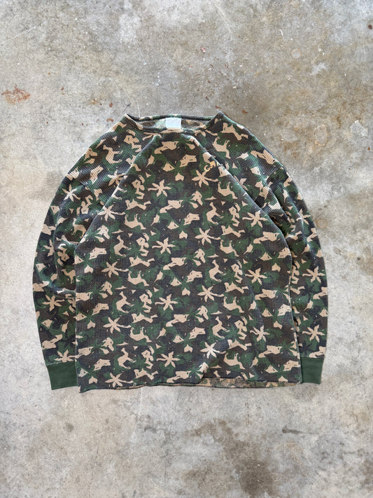 (XL) Vintage Camel Camo Long-Sleeve