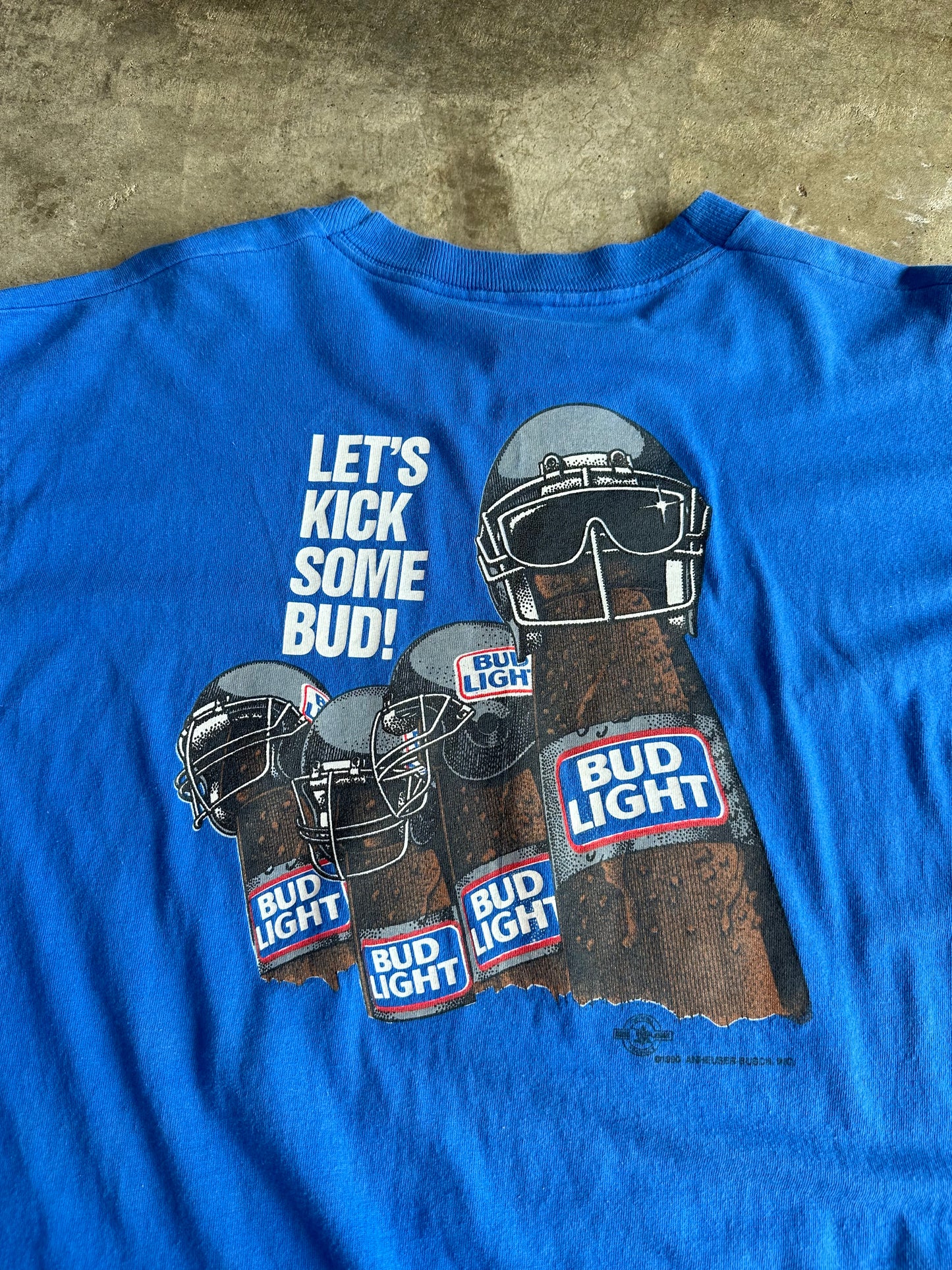 (XL) Vintage Bud Light 'Bud Bowl' Tee