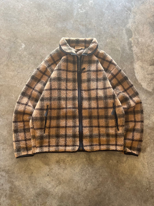 (L) Vintage Woolrich Fleece Zip-Up