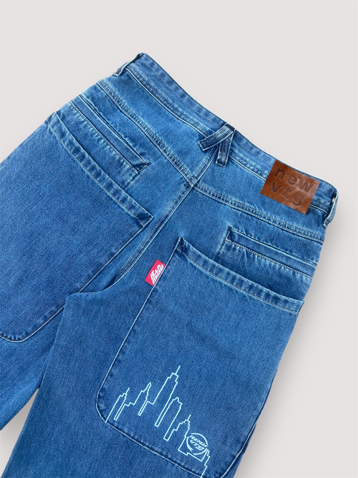 001 Wide-Leg Denim Skyliners